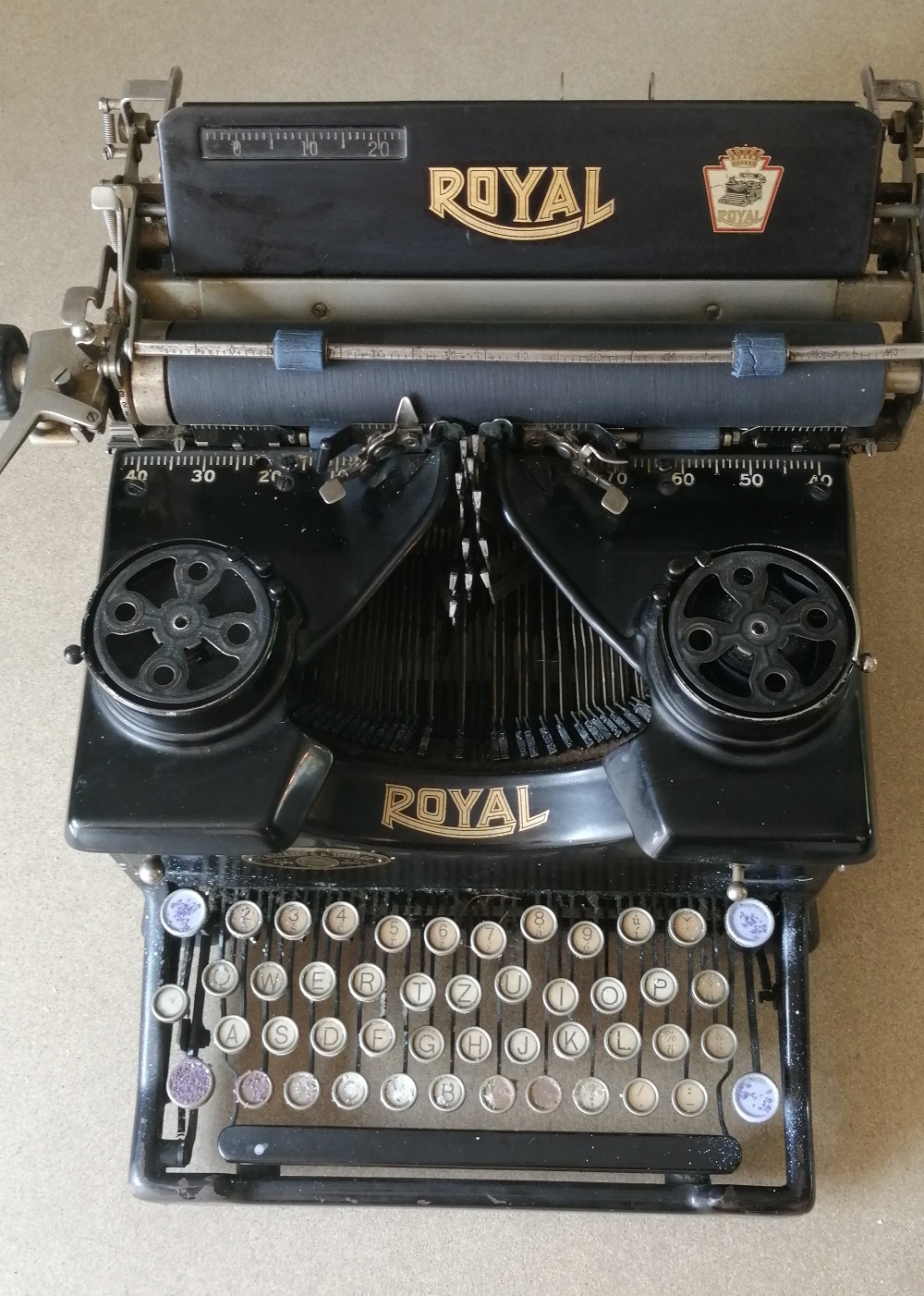 Zapujčení psací stroj do fotokoutku